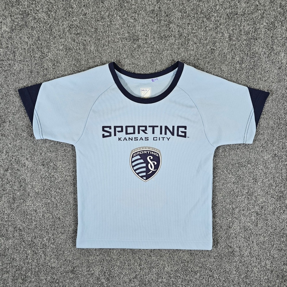 Sporting Kansas City MLS Jersey Number 15 Soccer T-Shirt Baby Blue Womens XS